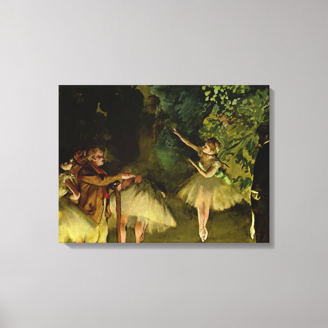 Impressão Em Tela Ensaio de Balé - Edgar Degas - 1875 (Frente)