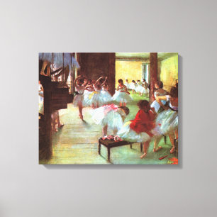 Impressão Em Tela Ensaio de Balé - Edgar Degas - 1880