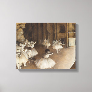 Impressão Em Tela Ensaio de Balé no Palco Edgar Degas
