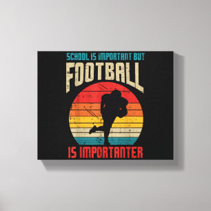 Impressão Em Tela Ensino Importante Futebol Americano Divertido