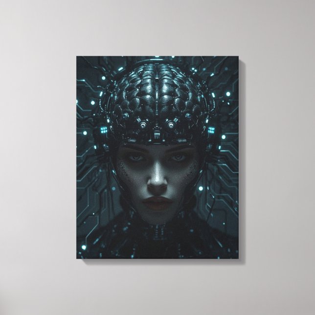 Impressão Em Tela Entidade Neural Cibernética (Frente)