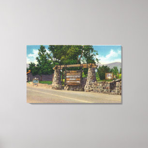 Impressão Em Tela Entrada à estrada de Whiteface Mt.