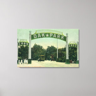 Impressão Em Tela Entrada à opinião de Oak Park