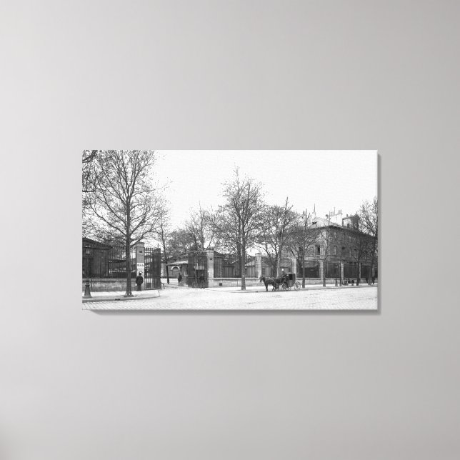 Impressão Em Tela Entrada no Quai 'La Halle aux Vins' (Frente)