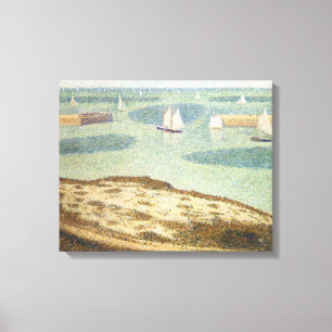 Impressão Em Tela Entrada para o Porto por Georges Seurat, Arte Anti