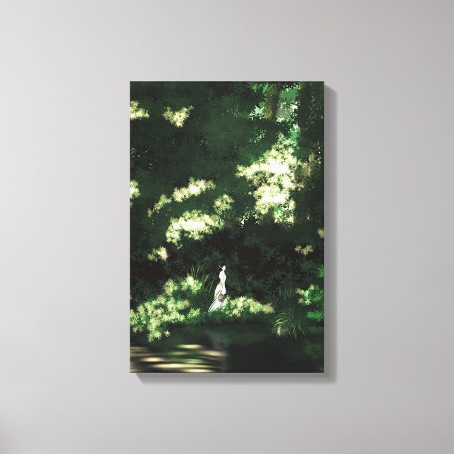 Impressão Em Tela Entre a Arte da Parede Verde (Frente)
