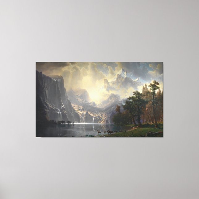 Impressão Em Tela Entre Serra Nevada, paisagem da montanha (Frente)