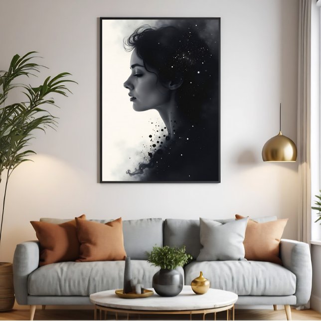 Impressão Em Tela Entre Silêncio e Estrelas (Criador carregado)