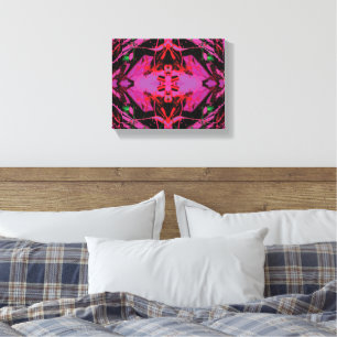 Impressão Em Tela Entre uma Rocha e um Lugar Difícil Rosa Abstrato