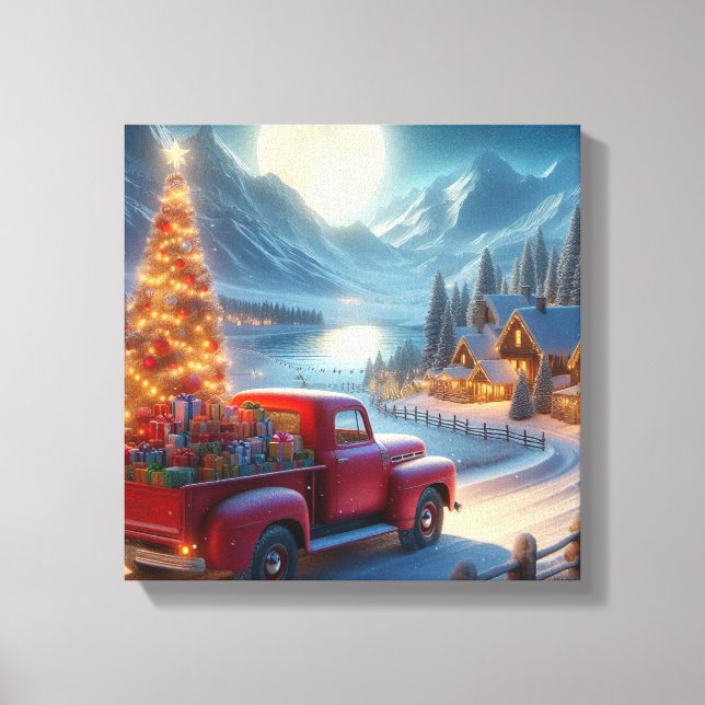 Impressão Em Tela Entrega da Véspera de Natal Mágica (Frente)