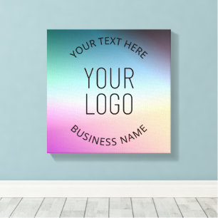 Impressão Em Tela Enviar Logotipo   Cores Gradientes Coloridas em Mu