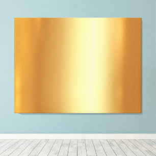 Impressão Em Tela Envie Sua Foto em Fundo Dourado Elegante Luxo