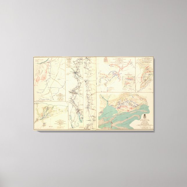 Impressão Em Tela Environs de Petersburgo Bentonville Carolinas (Frente)