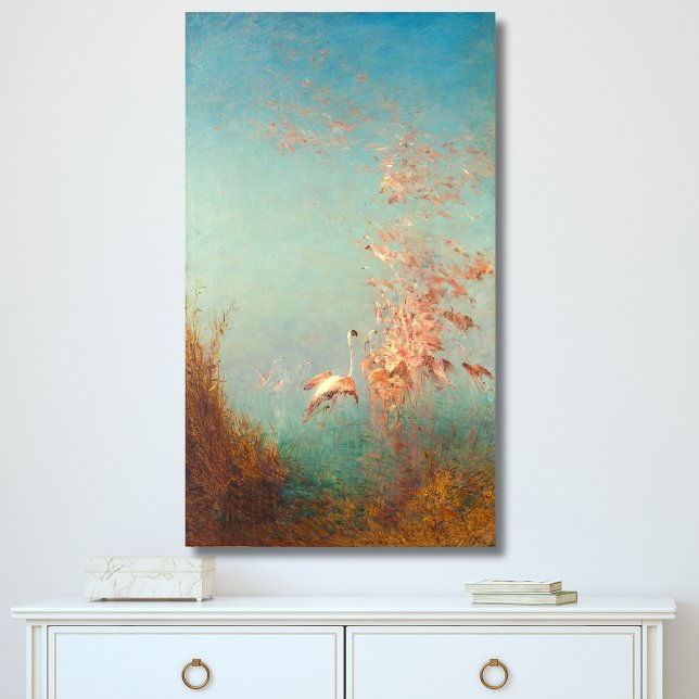 Impressão Em Tela Envol De Flamants Rosa, Etang De Vaccarès (Criador carregado)