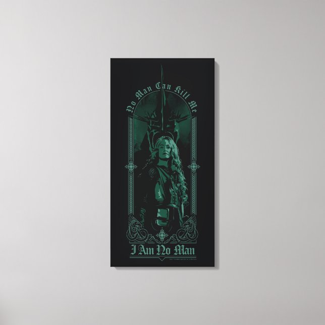 Impressão Em Tela Éowyn Vs SAURON™ "Eu Não Sou Homem" Gráfico de Roh (Frente)