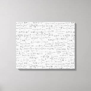 Impressão Em Tela Equações escritas mão //da matemática