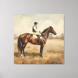 Impressão Em Tela Equestre
