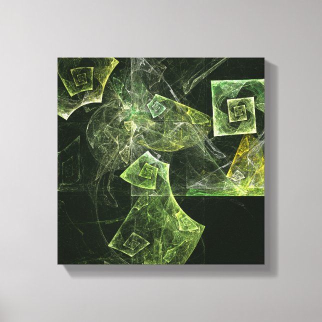 Impressão Em Tela Equilíbrio torcido, Abstrato, preto e branco (Frente)