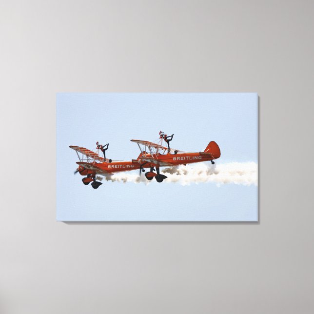 Impressão Em Tela Equipe de expositores aeróbios Wing Walkers (Frente)