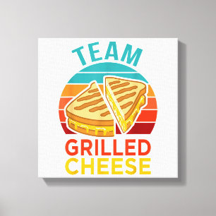 Impressão Em Tela Equipe Queijo Grelhado Camiseta Divertida Amante d