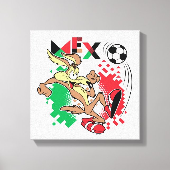 Impressão Em Tela Equipe WILE E. COYOTE™ México Futebol Gráfico (Frente)