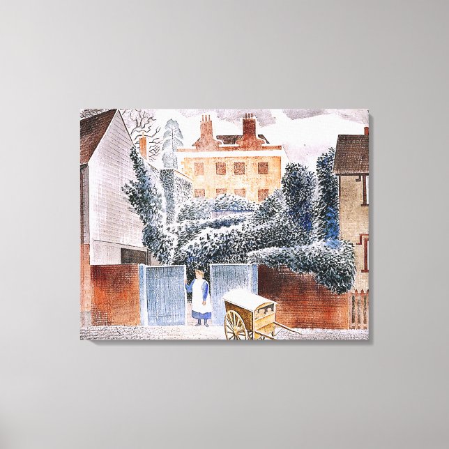 Impressão Em Tela Eric Ravilious, A Vaga, o realismo mágico, (Frente)