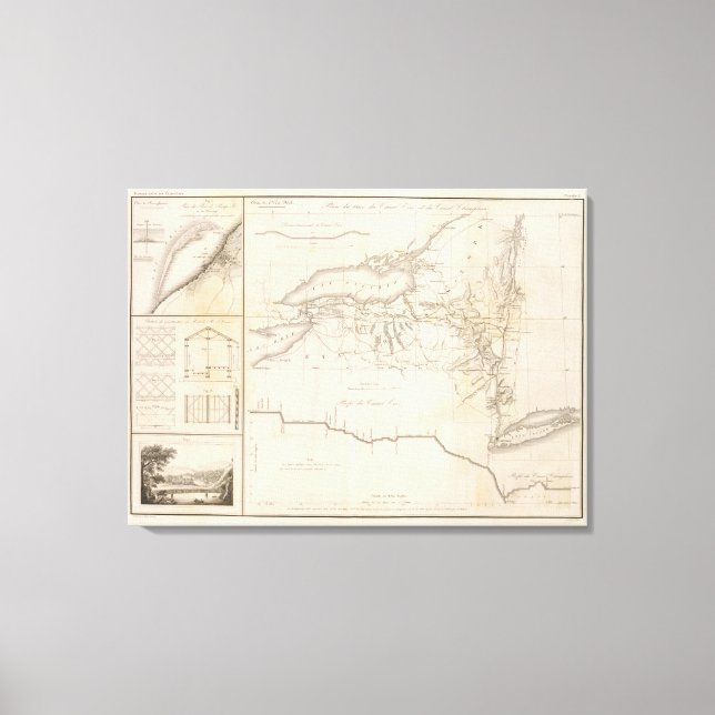 Impressão Em Tela Erie Canal (Frente)