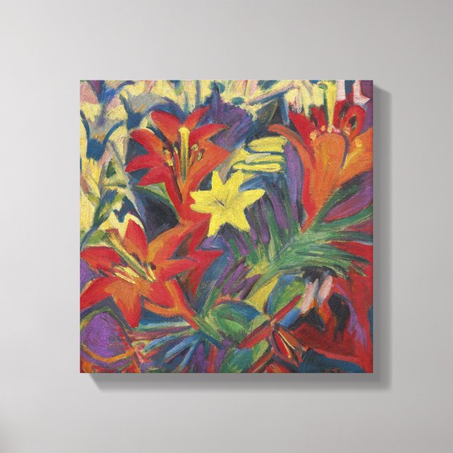 Impressão Em Tela Ernst Ludwig Kirchner ainda vive com Lily Canva (Frente)