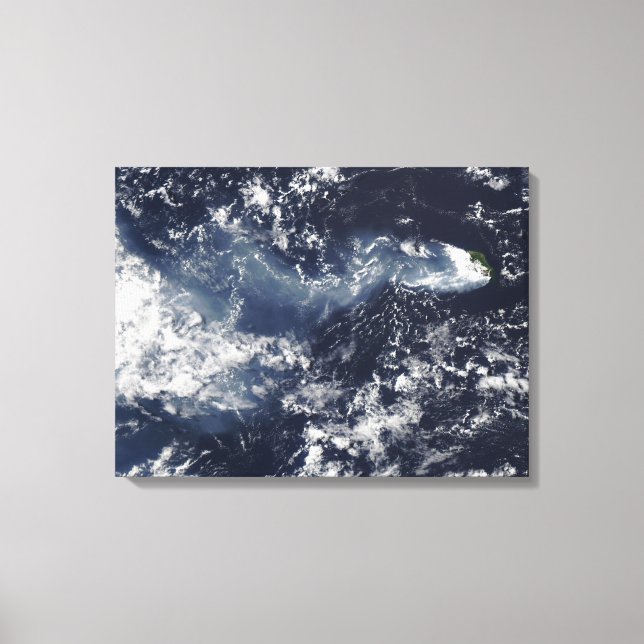 Impressão Em Tela Erupção de Piton de la Fournaise, Reunião Isla (Frente)