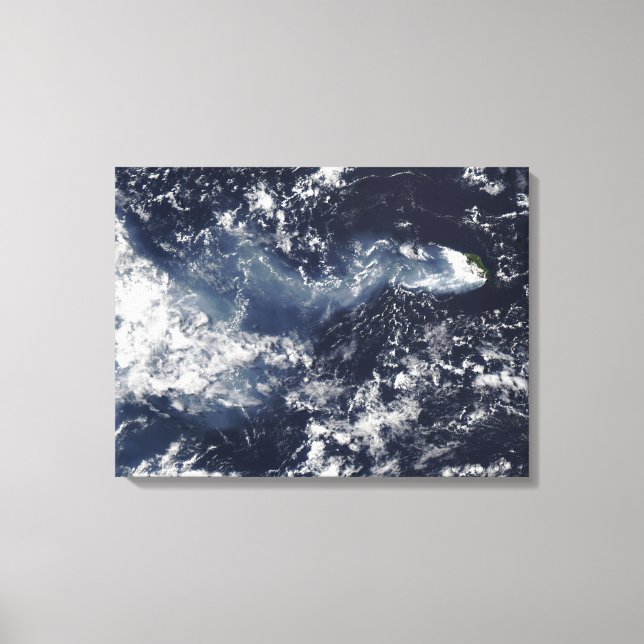 Impressão Em Tela Erupção de Piton de la Fournaise, Reunião Isla (Frente)