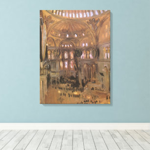 Impressão Em Tela Esboço de Santa Sofia por John Singer Sargent