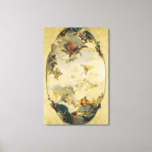 Impressão Em Tela Esboço para o Apotheosis da família de Pisani