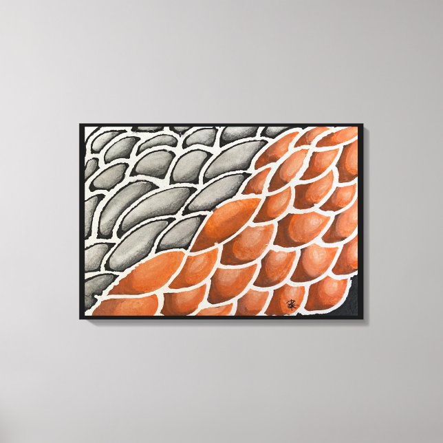 Impressão Em Tela Escalas de Dragões (Frente)