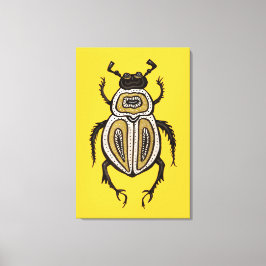 Impressão Em Tela Escarpa Amarelo Inseto