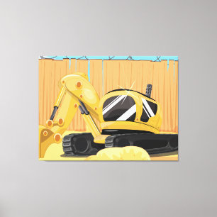 Impressão Em Tela Escavador em um Prédio