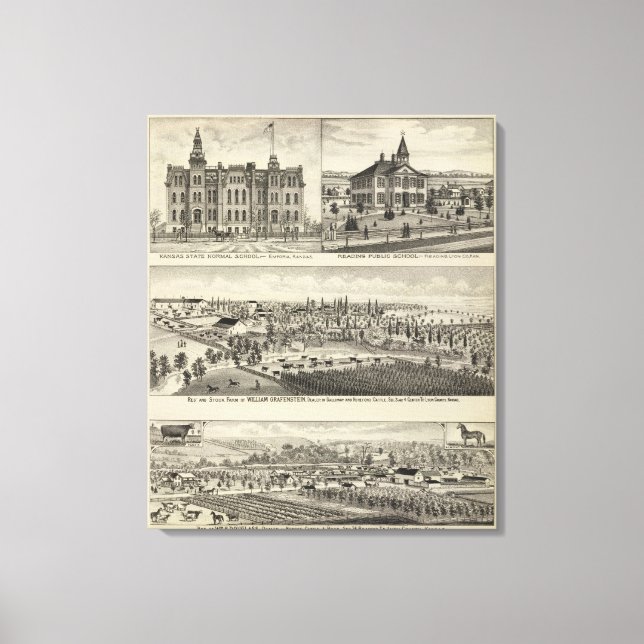 Impressão Em Tela Escola Normal do Estado do Kansas (Frente)