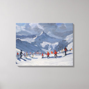 Impressão Em Tela Escola Tignes 2009 do esqui