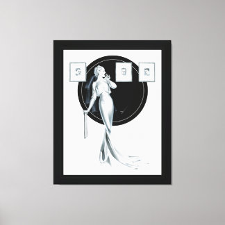 Impressão Em Tela Escolhendo seu homem por George Petty