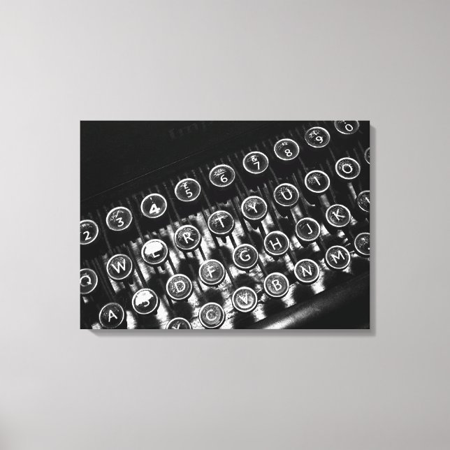 Impressão Em Tela Escrita Vintage (Frente)