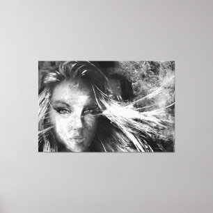 Impressão Em Tela Escrito pelo Vento