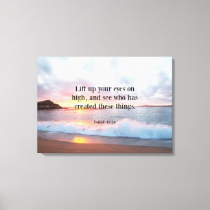 Impressão Em Tela Escritura, Isaiah 40:26