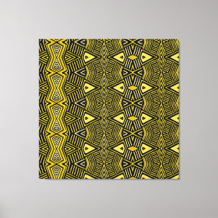 Impressão Em Tela Escudo Tribal Xamânico