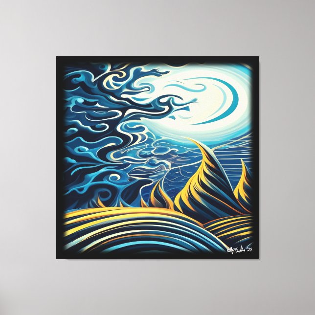 Impressão Em Tela Escuridão (Frente)