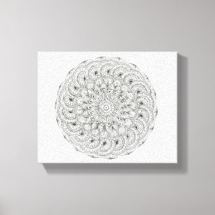 Impressão Em Tela Esfera de Mandala