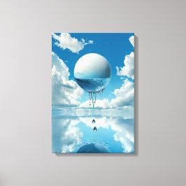 Impressão Em Tela Esfera em forma de rascunho