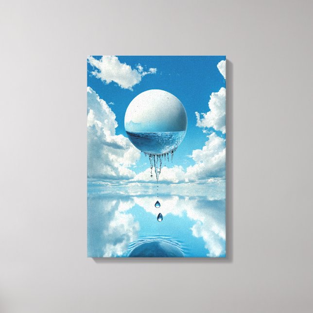 Impressão Em Tela Esfera em forma de rascunho (Frente)