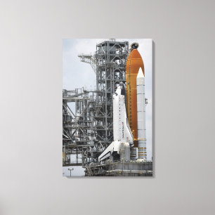 Impressão Em Tela Esforço do vaivém espacial na plataforma de