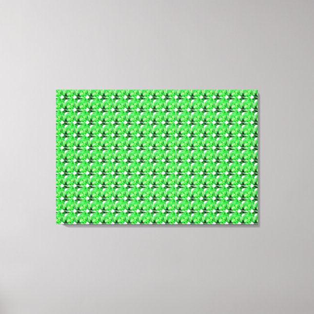 Impressão Em Tela Esmeralda, Verde Brilhante (Frente)