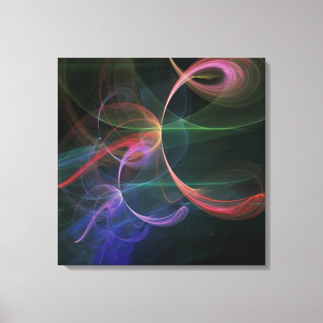 Impressão Em Tela Espaço de Arte Abstrata (Frente)
