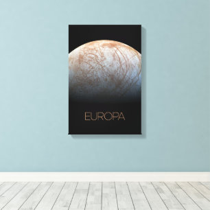 Impressão Em Tela Espaço Exterior, Cosmos, Sistema Solar, Lua Europa
